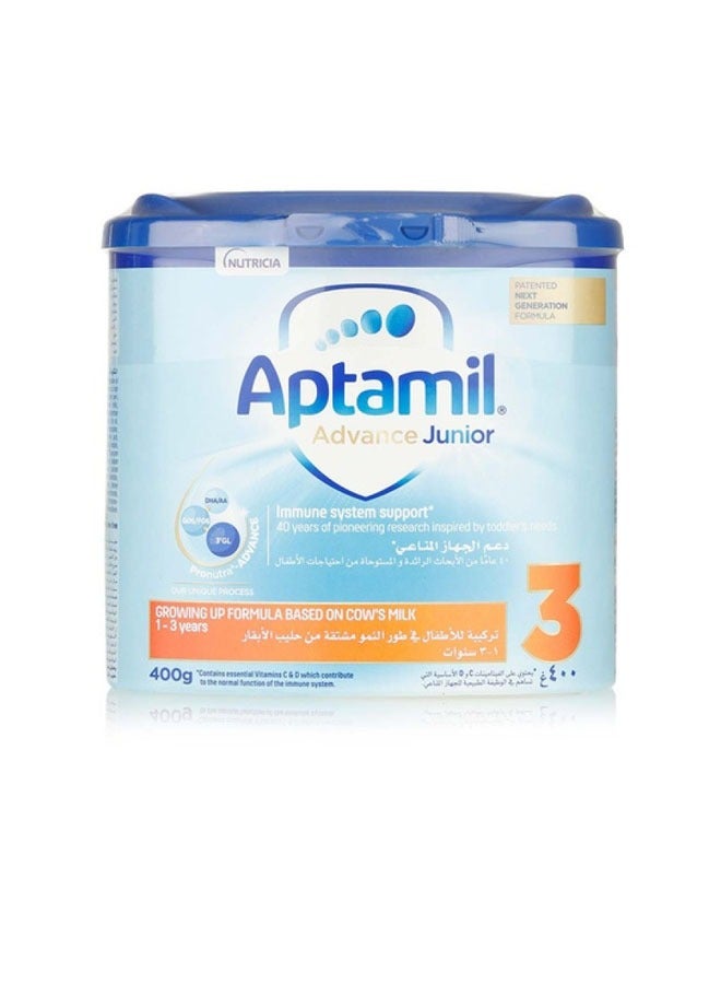 Advance Junior Stage 3 Growing Up Formula: Nourishing Support for Toddlers 1-3 Years Energy Flavor 400ggrams